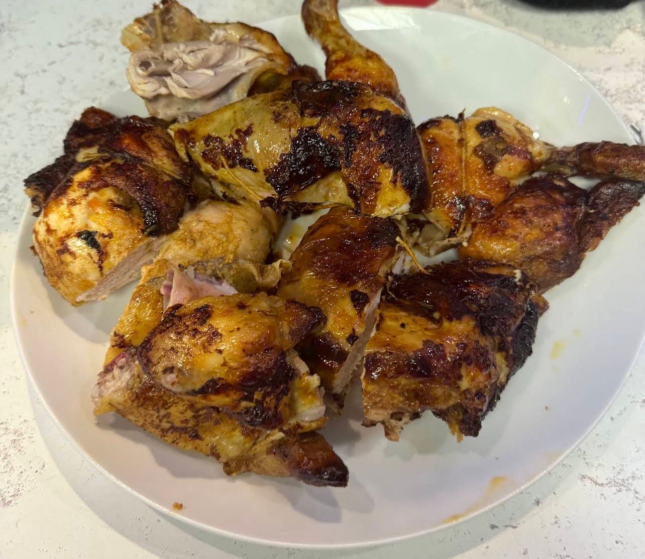 Poulet rôti à la braise